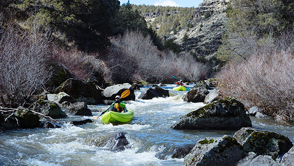 Kayaking on the Donner und Blitzen River