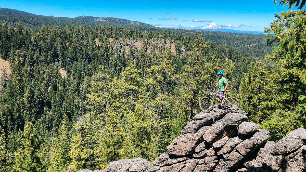 Mountain Biking above Fifteenmile Creek