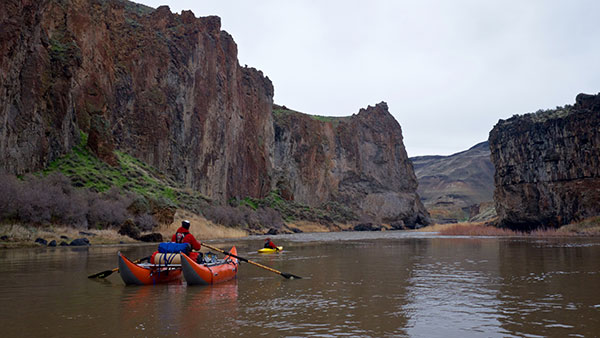 Raft on the Owyhee River