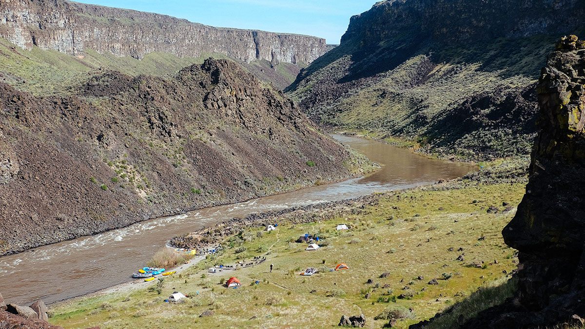 Hike Out Camp on the Owyhee River