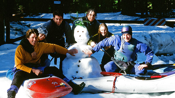 Snowman on the way to the Upper Rogue